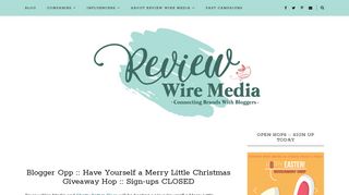 Have Yourself a Merry Little Christmas Giveaway Hop :: Sign-ups ...