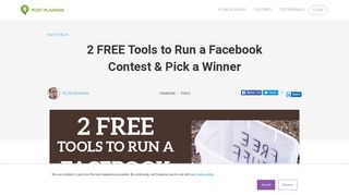 2 FREE Tools to Run a Facebook Contest & Pick a Winner
