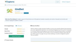 Giveffect Reviews and Pricing - 2019 - Capterra
