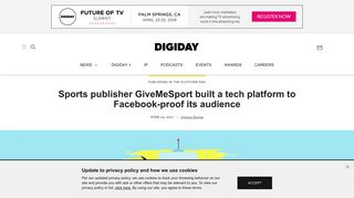 Sports publisher GiveMeSport built a tech platform to Facebook-proof ...