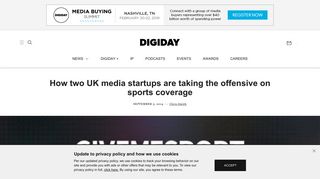 How two UK media startups are taking the offensive on sports ...