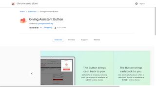 Giving Assistant Button - Google Chrome