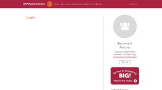 Giving Tuesday | Login