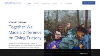 Giving Tuesday – Charitable Giving on Facebook
