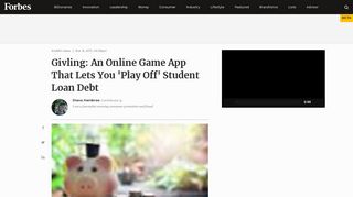 Givling: An Online Game App That Lets You 'Play Off' Student Loan Debt