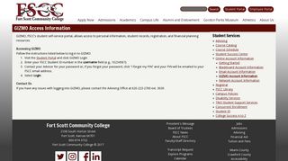 GIZMO Access Information | Fort Scott Community College