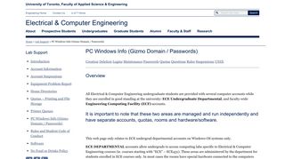 PC Windows Info (Gizmo Domain / Passwords) - Electrical & Computer ...