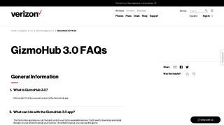 GizmoHub 3.0 FAQs | Verizon Wireless