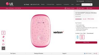 GizmoPal Verizon Wireless: Kid-Friendly Wearable in Pink | LG USA