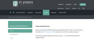 Parent and Student Portal / Home - St. Joseph School District