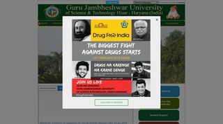 Guru Jambheshwar University of Science & Technology, Hisar ...