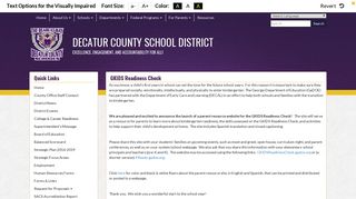 GKIDS Readiness Check - Decatur County School District
