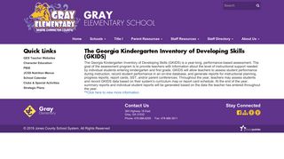 The Georgia Kindergarten Inventory of Developing Skills (GKIDS ...