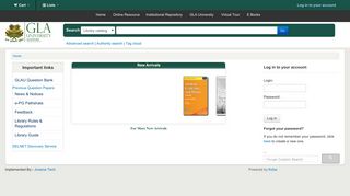 GLA University Library catalog