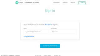 Sign In - GLA - Global Leadership Academy