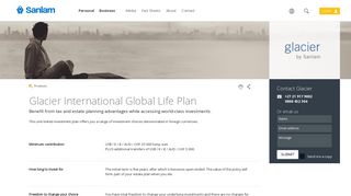 Global Life Plan | International Investments | Glacier by Sanlam