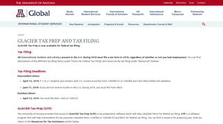 GLACIER Tax Prep and Tax Filing | UA Global