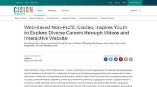 Web-Based Non-Profit, Gladeo, Inspires Youth to Explore Diverse ...