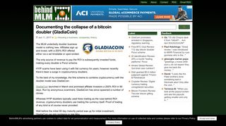 Documenting the collapse of a bitcoin doubler (GladiaCoin)