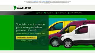 Commercial Van Insurance - Compare Quotes Online | Gladiator ...