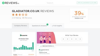 Gladiator.co.uk Reviews - Reviews.co.uk