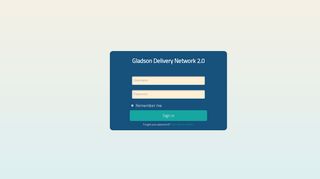 Gladson Delivery Network 2.0