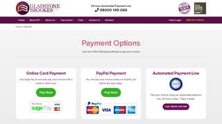 Gladstone Brookes | Payment