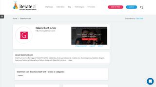GlamHunt.com on Iterate Studio