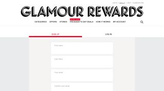 Sign Up - Glamour Rewards