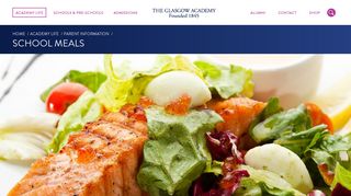 School Meals | Academy Life | The Glasgow Academy