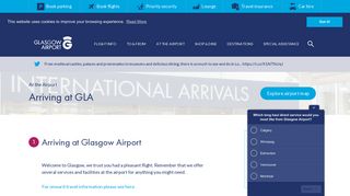 Arriving to Glasgow Airport (GLA) | Glasgow Airport