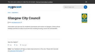 Glasgow City Council - mygov.scot