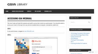Accessing GSA Webmail | Glasgow School of Art Learning Resources