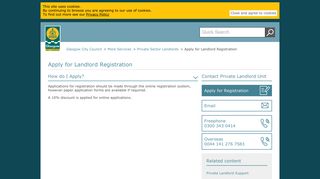 Apply for Landlord Registration - Glasgow City Council