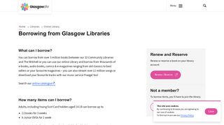 Physical books, journals, films and audiobooks — Glasgow Life