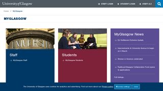 University of Glasgow - MyGlasgow