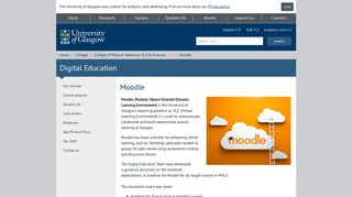 Moodle - University of Glasgow