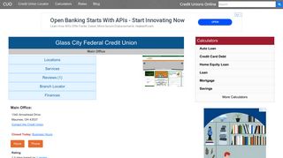 Glass City Federal Credit Union - Maumee, OH - Credit Unions Online