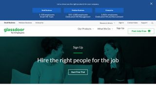 Glassdoor for Employers - Sign up for your free account today