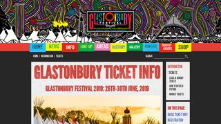 Tickets | Glastonbury Festival