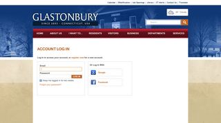Account Log In | Glastonbury, CT