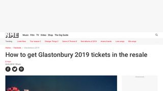Glastonbury 2019 tickets - how to get them and when to register