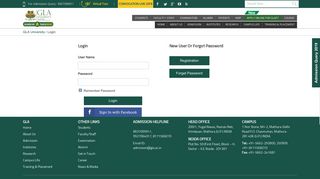 Login - GLA University
