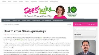How to enter Gleam giveaways | SuperLucky