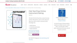 FAA Test Prep Online: Instrument Rating - Gleim Aviation