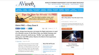 Gleim FIRC — Easy Does It - AVweb Features Article