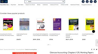 Glencoe Accounting: Chapters 1-29, Working Papers - Walmart.com