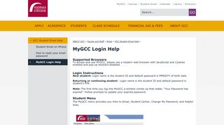 MyGCC Login Help | Glendale Community College