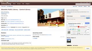 Glendale Public Library - Central Library in Glendale, CA ...
