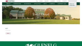 Glenelg Country School | ACT